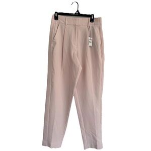 Express Women’s Curvy Ankle High Rise Dress Pants Blush Pink 8 Long NWT